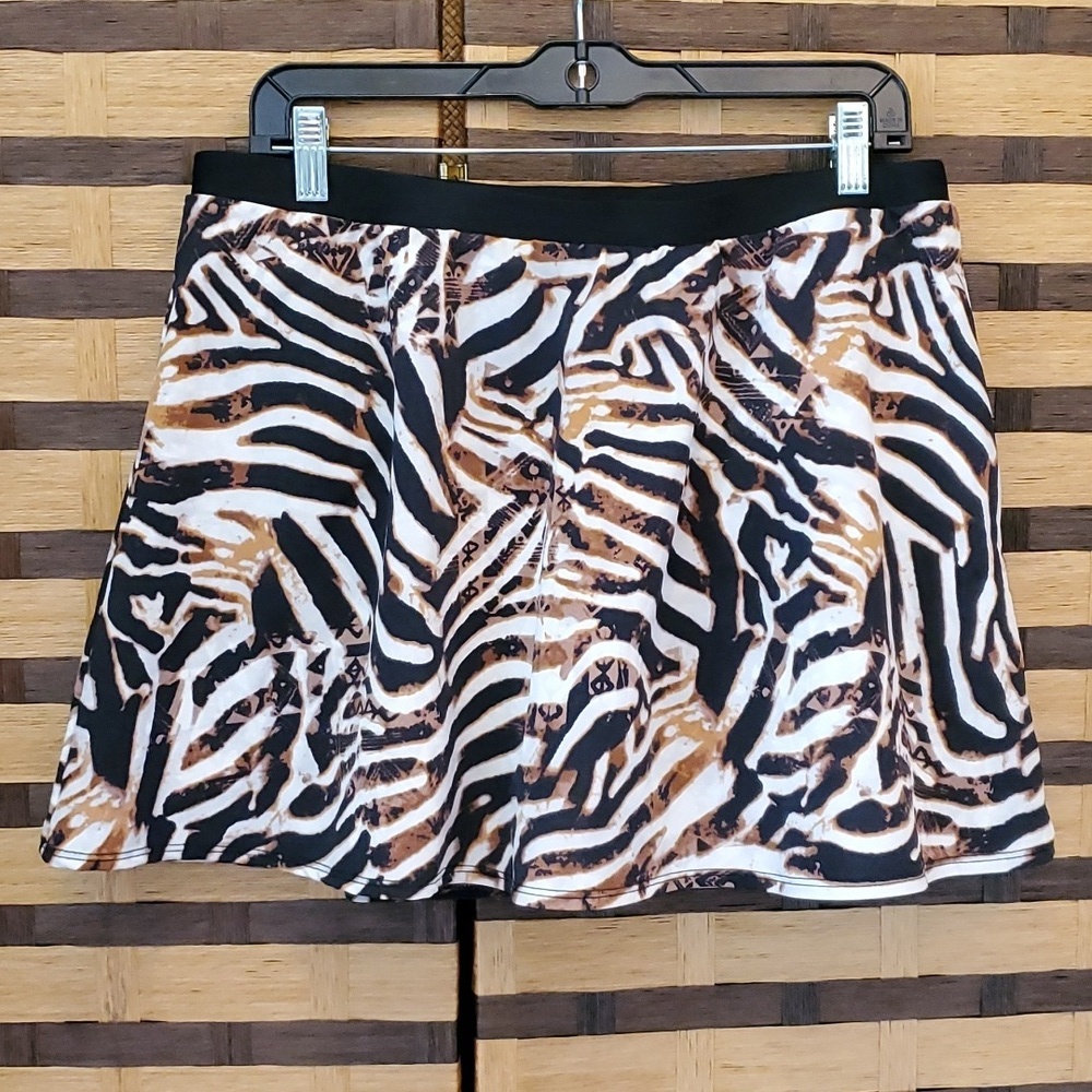 Travelsmith swim skirt leopard